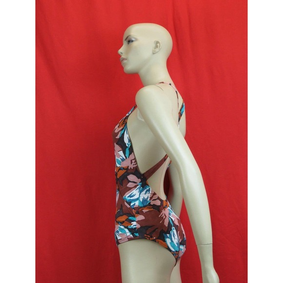 NWT BALENCIAGA 235784 MULTI COLOR FLORAL NYLON BOW SWIMSUIT 40 ITALY $ 755 - Picture 6 of 12